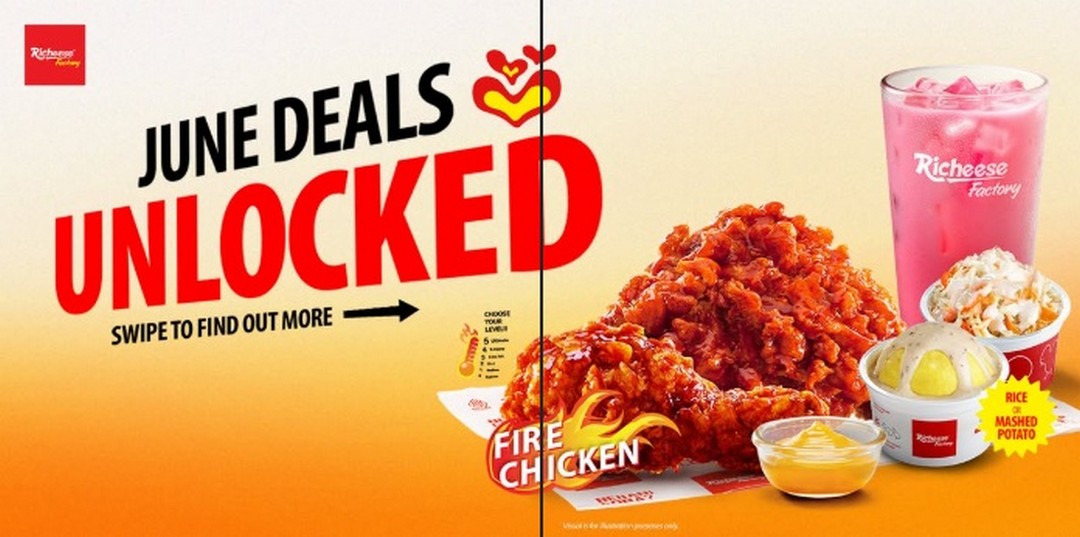 Richeese-Factory-Malaysia-June-Deals-Unlocked 12 June 2026 onwards: Richeese Factory Malaysia June Deals Unlocked, Promotion on Fire Chicken Combos with Free Chicken Bites, Drink Upsize and Ice Cream Giveaway