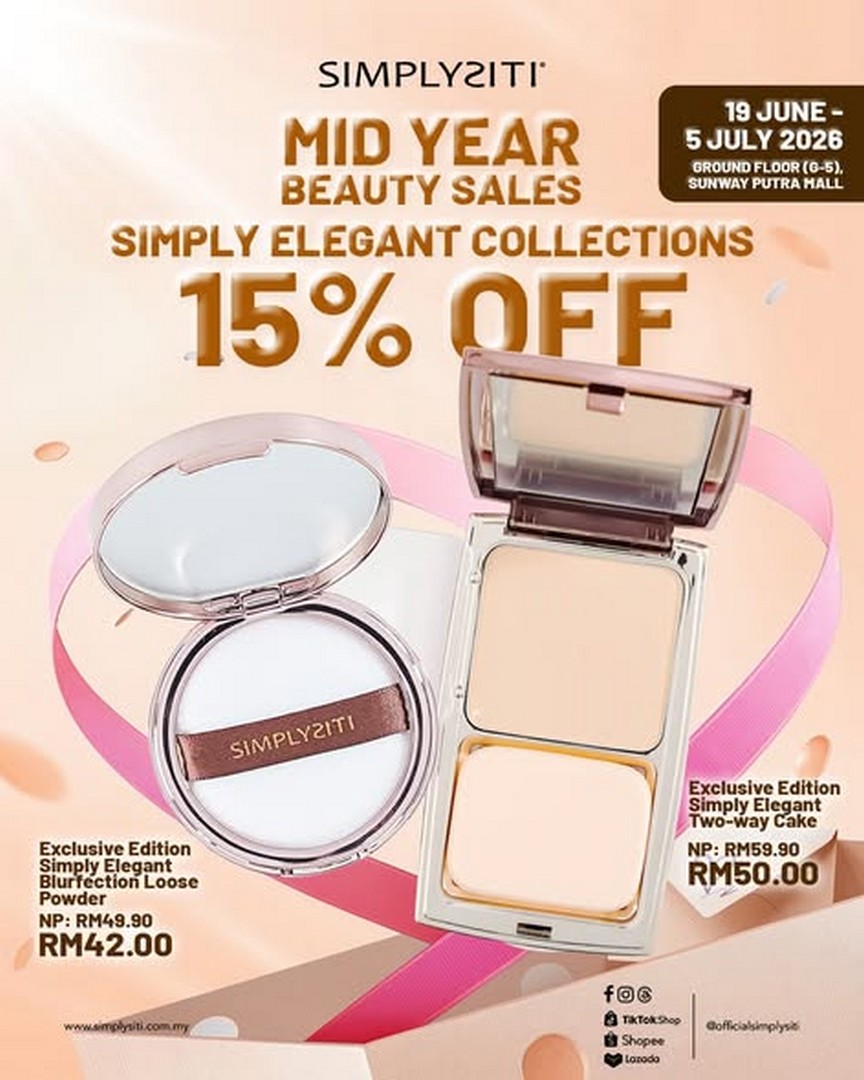 SIMPLYSITI-Mid-Year-Beauty-Sale-Promotion-at-Sunway-Putra-Mall 19 June – 5 July 2026: SIMPLYSITI Mid-Year Beauty Sale Promotion at Sunway Putra Mall – Enjoy Discounts on Lipsticks, Beauty Collections and Wellness Essentials