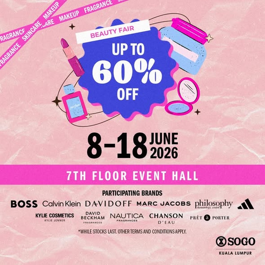 SOGO-Malaysia-Beauty-Lovers-Fragrance-Cosmetics-Promotion Now till 18 June 2026: SOGO Malaysia Beauty Lovers Fragrance & Cosmetics Promotion – Up to 60% Off Iconic Brands at SOGO KL Event Hall