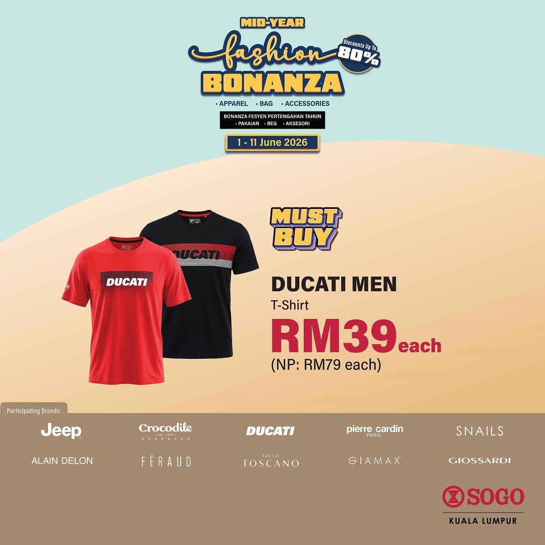 SOGO-Malaysia-Mid-Year-Fashion-Bonanza-Promotion-4 1–11 June 2026: SOGO Malaysia Mid Year Fashion Bonanza Promotion – Enjoy Up to 80% Off Fashion Essentials and Receive FREE RM10 Voucher at SOGO KL