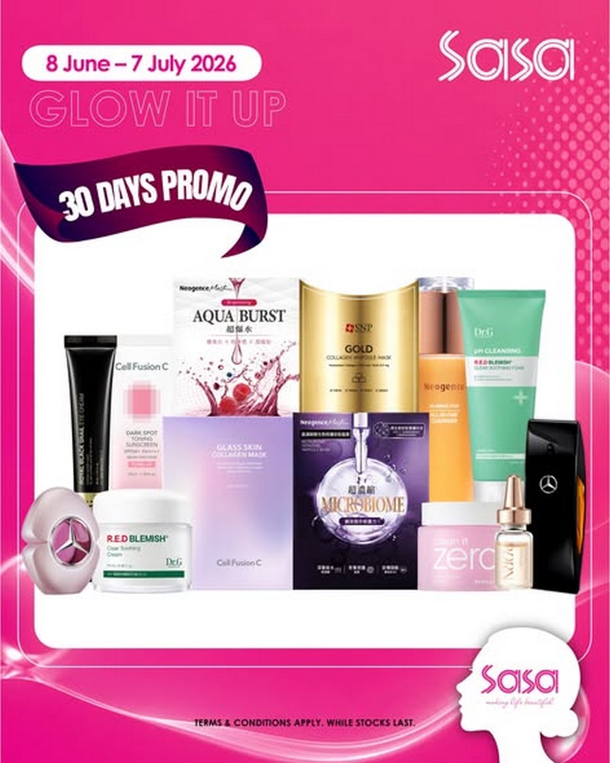 SaSa-Malaysia-In-Store-Exclusive-Beauty-Promotion 8 June – 7 July 2026: SaSa Malaysia In-Store Exclusive Beauty Promotion: Fragrance, Skincare and Sheet Mask Offers Across Malaysia