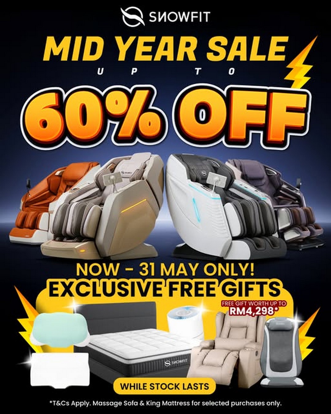 SnowFit-Massage-Chair-Mega-Promotion-–-Up-to-60-Off-with-Free-Gifts Now till 31 May 2026: SnowFit Massage Chair Mega Promotion – Up to 60% Off with Free Gifts Worth Up to RM4,298, Free Delivery and Installation