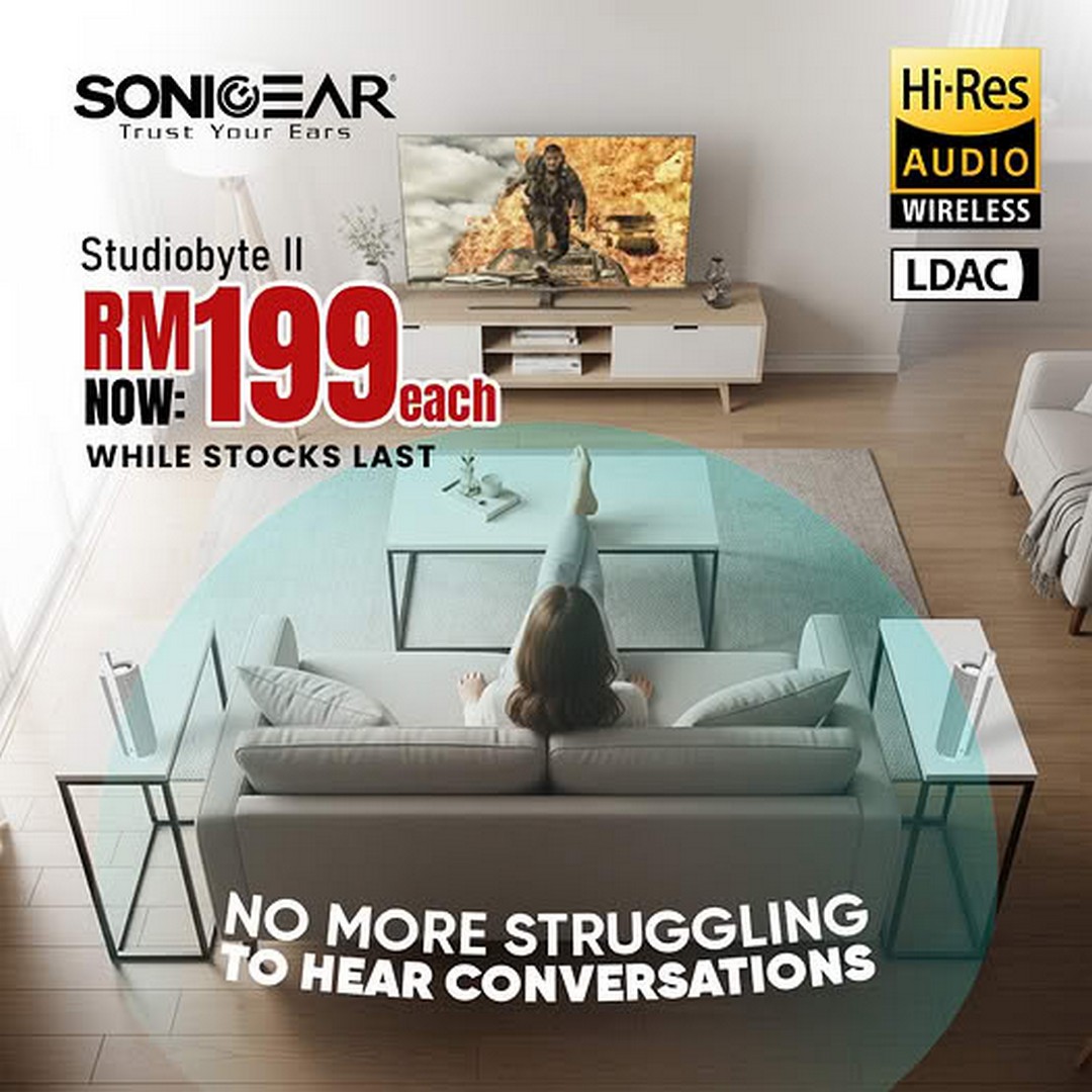 SonicGear-Malaysia-Hi-Res-Speaker-StudioByte-II-LDAC-Bluetooth 22 June 2026 onwards: SonicGear Malaysia Hi-Res Speaker StudioByte II LDAC Bluetooth Speaker Promotion on Shopee Malaysia