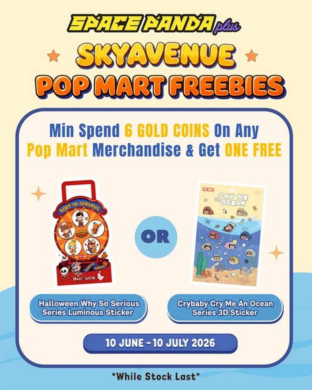 Space-Panda-Malaysia-Pop-Mart-Free-Sticker-Promotion 10 June – 10 July 2026: Space Panda Malaysia Pop Mart Free Sticker Promotion at Genting SkyAvenue – Collect Exclusive Cute Freebies with Your Purchase