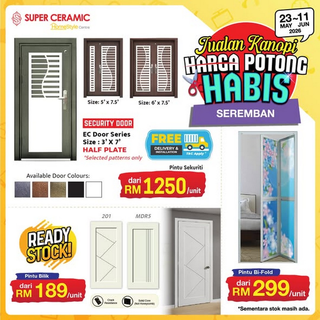 Super-Ceramic-Canopy-Clearance-Sale-1 23 May-11 June 2026: Super Ceramic Canopy Clearance Sale, Massive Price Cut Promotion in Malaysia