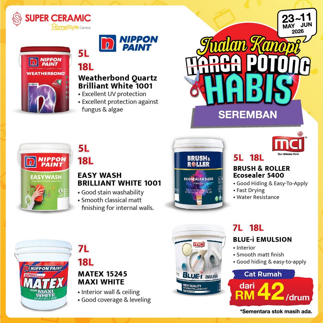 Super-Ceramic-Canopy-Clearance-Sale-6 23 May-11 June 2026: Super Ceramic Canopy Clearance Sale, Massive Price Cut Promotion in Malaysia