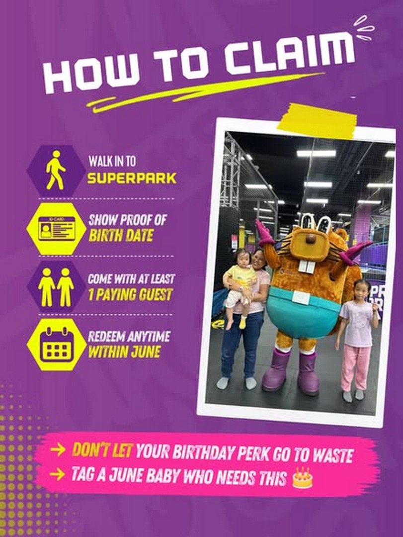 SuperPark-Malaysia-Birthday-Month-Free-3-Hour-Entry-Promotion-1 11 June 2026 onwards: SuperPark Malaysia Birthday Month Free 3-Hour Entry Promotion, Free Birthday Play Deal in Malaysia