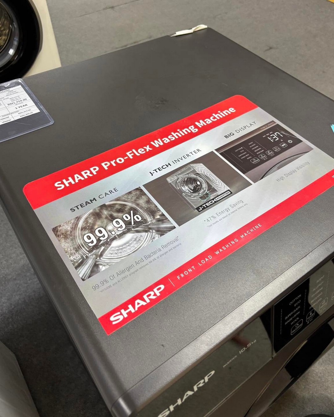 T-POT-Malaysia-SHARP-10.5KG-Front-Load-Washing-Machine-Promotion-5 22 June 2026 onwards: T-POT Malaysia SHARP 10.5KG Front Load Washing Machine Promotion – Upgrade Your Home Laundry Experience for Only RM1,759