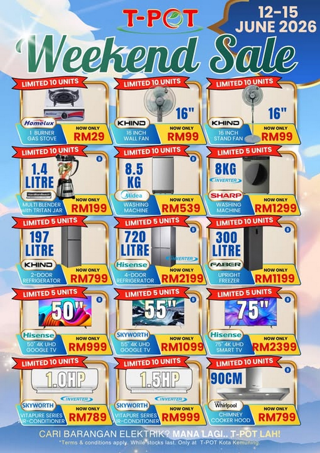 T-Pot-Malaysia-Weekend-Sale 12–15 June 2026: T-Pot Malaysia Weekend Sale, Home Appliances Special Promotion with Exclusive Deals in Kota Kemuning