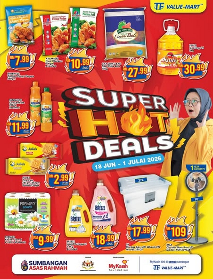 TF-Value-Mart-Malaysia-Super-Hot-Deals-Promotion 18 June–1 July 2026: TF Value-Mart Malaysia, Super Hot Deals Promotion, Massive Savings on Household Essentials Across All Branches