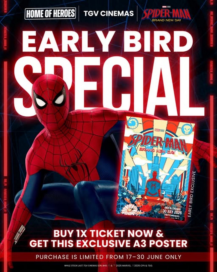 TGV-Cinemas-Spider-Man-Brand-New-Day-Ticket-Sale 17-30 June 2026: TGV Cinemas Spider-Man Brand New Day Ticket Sale Promotion with Exclusive A3 Early Bird Poster Giveaway