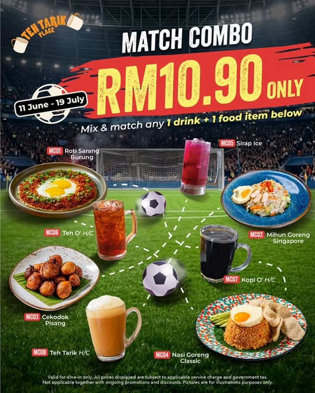 Teh-Tarik-Place-Match-Day-RM10.90-Combo-Deal-Promotion 11 June – 19 July 2026: Teh Tarik Place, Match-Day RM10.90 Combo Deal Promotion Across Selected Outlets