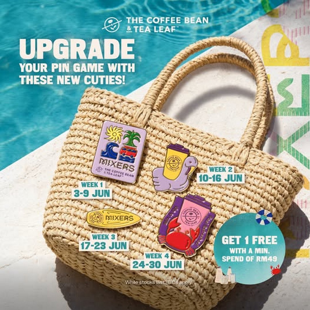 The-Coffee-Bean-Tea-Leaf-Malaysia-Summer-Enamel-Pin-Promotion 3-30 June 2026: The Coffee Bean & Tea Leaf Malaysia Summer Enamel Pin Promotion – Spend RM49 and Collect Exclusive Limited-Edition Pins