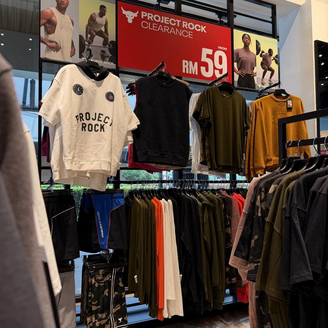 Under-Armour-Project-Rock-Clearance-Sale-at-Design-Village-Penang-8 19 June 2026 onwards: Under Armour Project Rock Clearance Sale at Design Village Penang (Gear from RM39 Limited Stock Outlet Promotion)