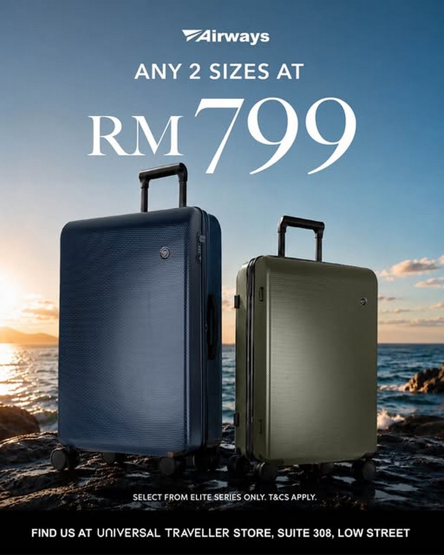 Universal-Traveller-Outlet-Special-Sale-at-Johor-Premium-Outlets 1–30 June 2026: Universal Traveller Outlet Special Sale at Johor Premium Outlets – Travel Essentials Promotion, 2 Selected Items for RM799 (Limited Time Outlet Deal)