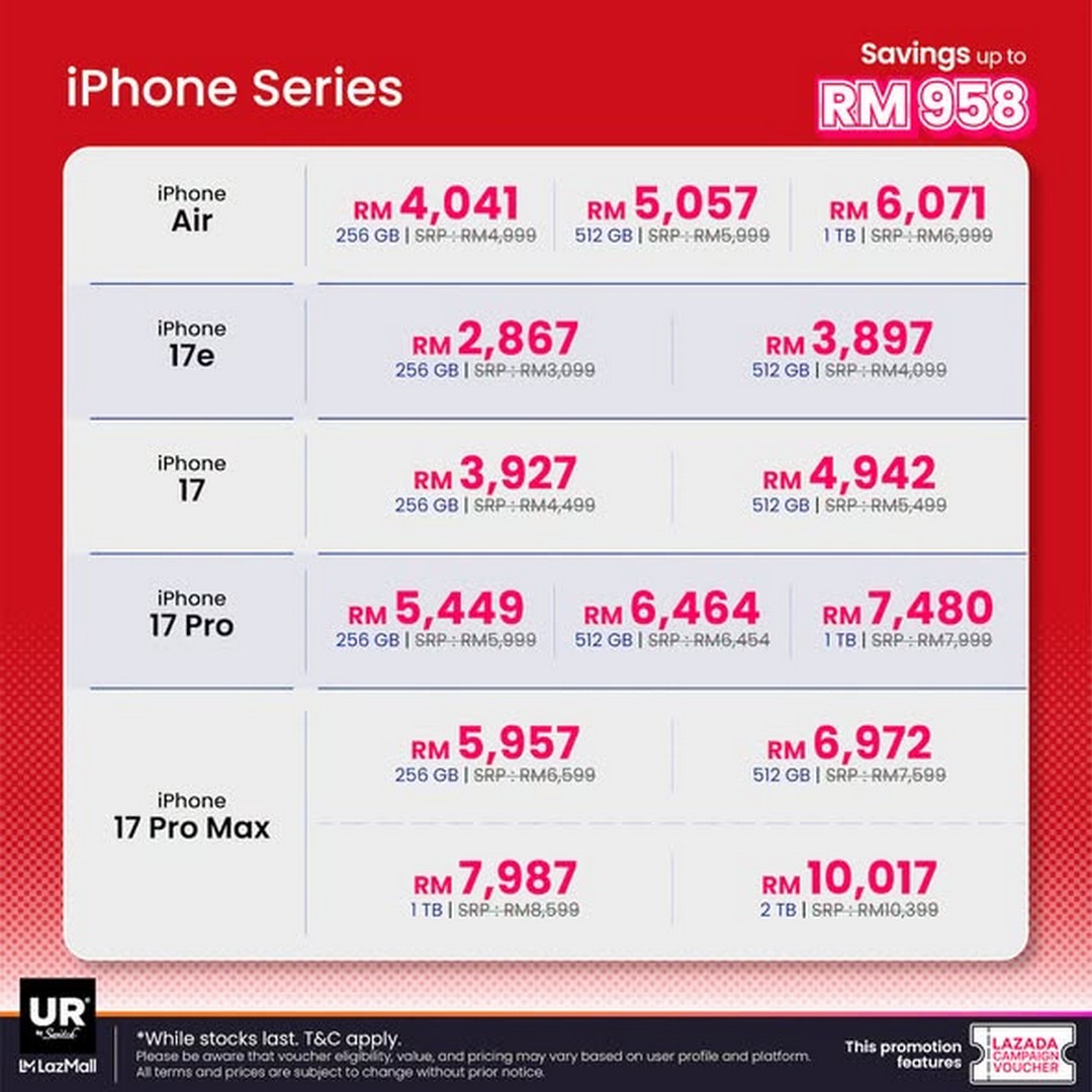 Urban-Republic-Lazada-25.5-PayDay-Sale-1 24-27 June 2026: Urban Republic Lazada 25.5 PayDay Sale – Enjoy Up to RM2,164 OFF on Popular Tech Gadgets and Accessories Promotion