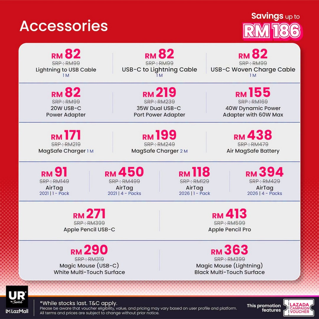 Urban-Republic-Lazada-25.5-PayDay-Sale-10 24-27 June 2026: Urban Republic Lazada 25.5 PayDay Sale – Enjoy Up to RM2,164 OFF on Popular Tech Gadgets and Accessories Promotion