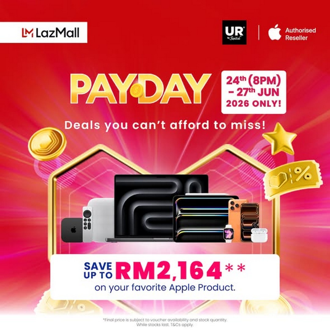 Urban-Republic-Lazada-25.5-PayDay-Sale 24-27 June 2026: Urban Republic Lazada 25.5 PayDay Sale – Enjoy Up to RM2,164 OFF on Popular Tech Gadgets and Accessories Promotion