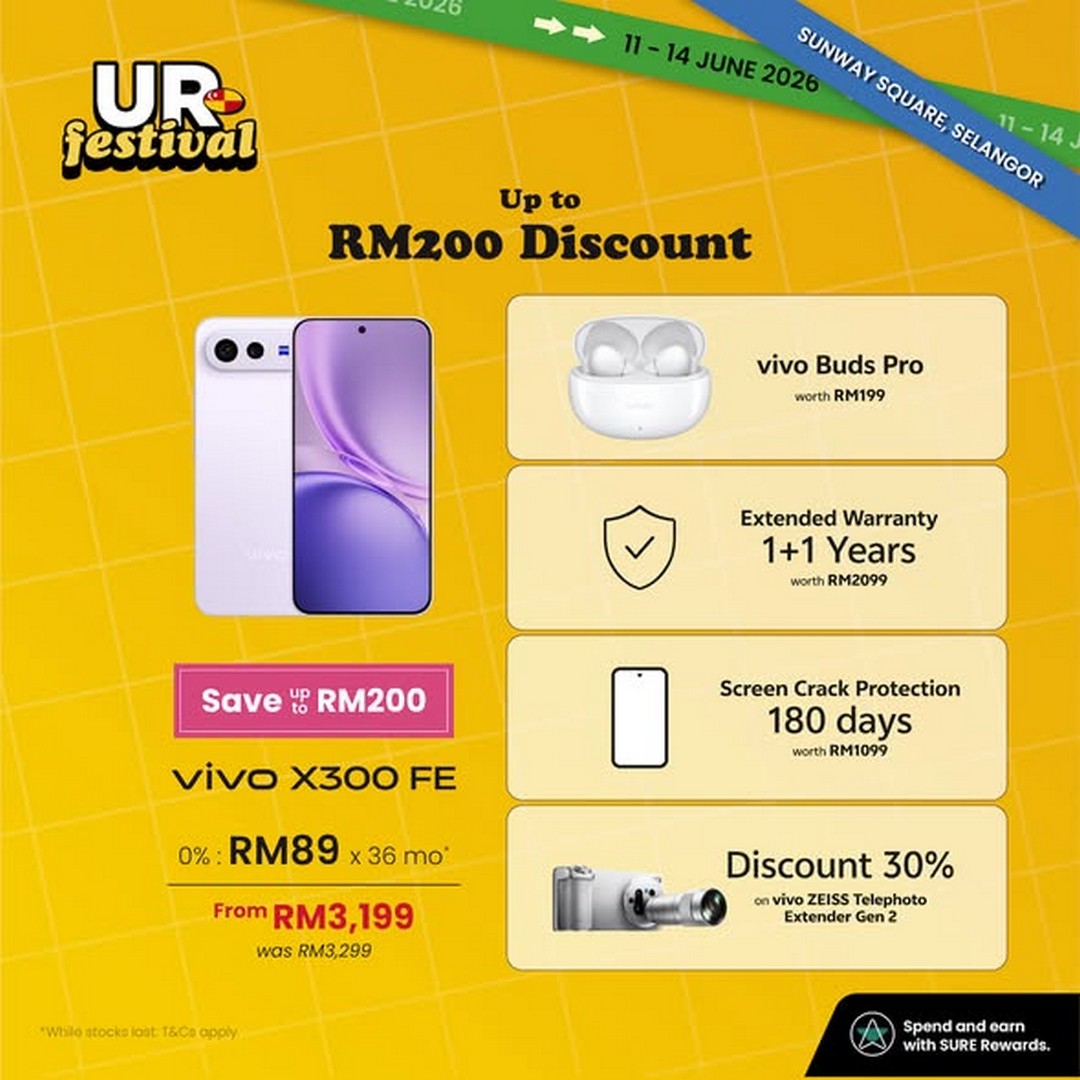 Urban-Republic-UR-Festival-at-Sunway-Square-Mall-2 11–14 June 2026: Urban Republic UR Festival at Sunway Square Mall, RM400 OFF Vivo Smartphone Promotion with Free Gifts and Installment Deals