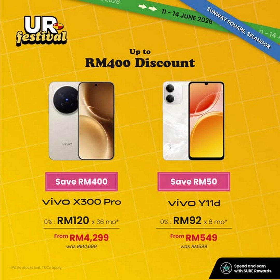 Urban-Republic-UR-Festival-at-Sunway-Square-Mall-3 11–14 June 2026: Urban Republic UR Festival at Sunway Square Mall, RM400 OFF Vivo Smartphone Promotion with Free Gifts and Installment Deals