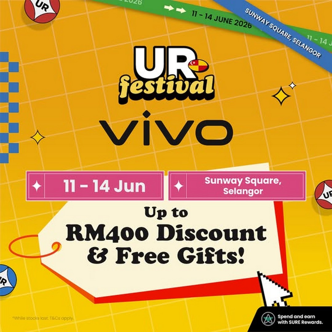 Urban-Republic-UR-Festival-at-Sunway-Square-Mall 11–14 June 2026: Urban Republic UR Festival at Sunway Square Mall, RM400 OFF Vivo Smartphone Promotion with Free Gifts and Installment Deals
