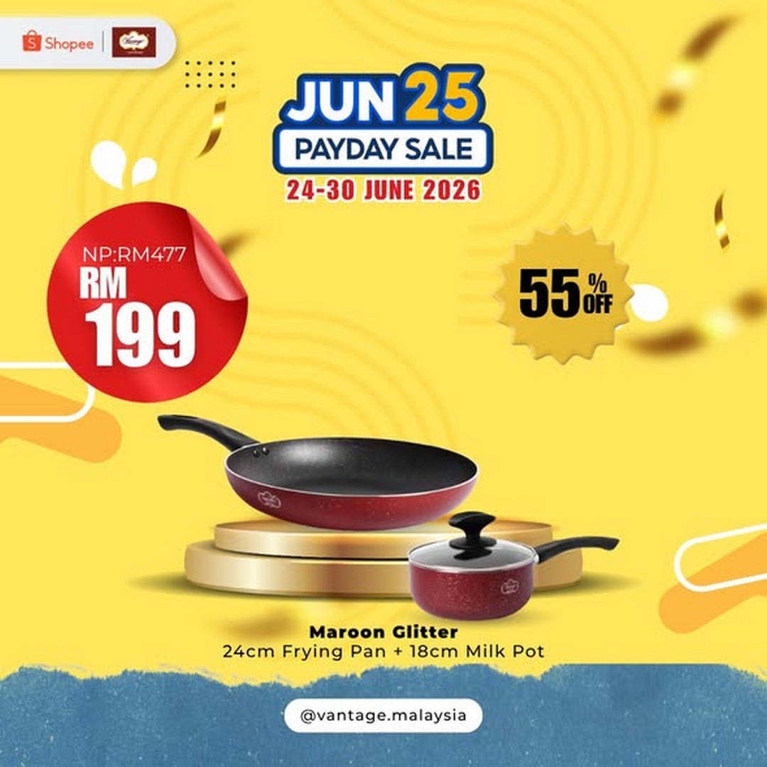 Vantage-Shopee-Payday-Sale-1 24-30 June 2026: Vantage Shopee Payday Sale – Enjoy Up to 67% Off Fine Porcelain and Cookware Promotion