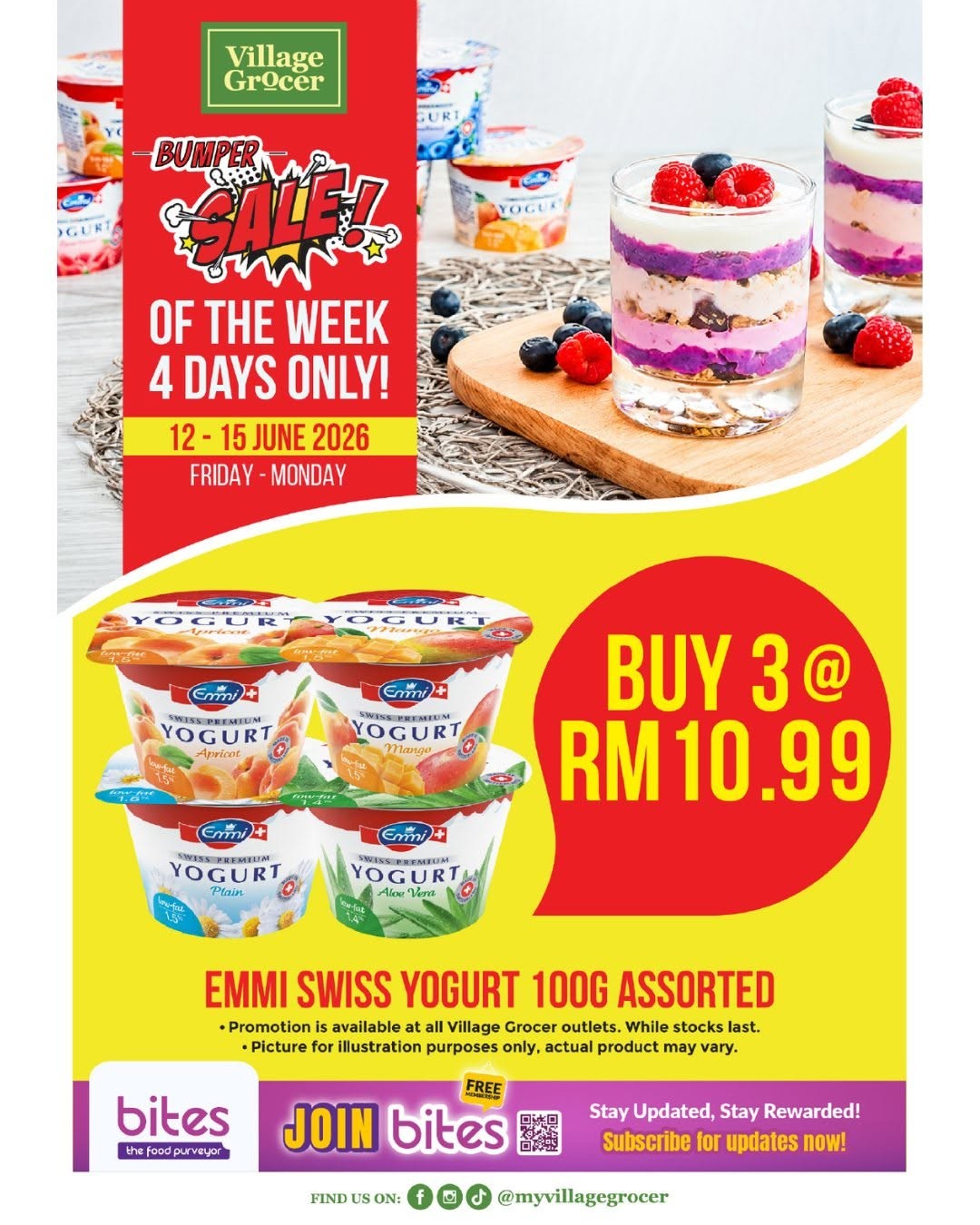 Village-Grocer-Bumper-Sale-Promotion-at-Atria-Shopping-Gallery-4-1 12–15 June 2026: Village Grocer, Bumper Sale Promotion at Atria Shopping Gallery – Grocery Savings, Buy 1 Free 1 Deals & Everyday Essentials Bargains