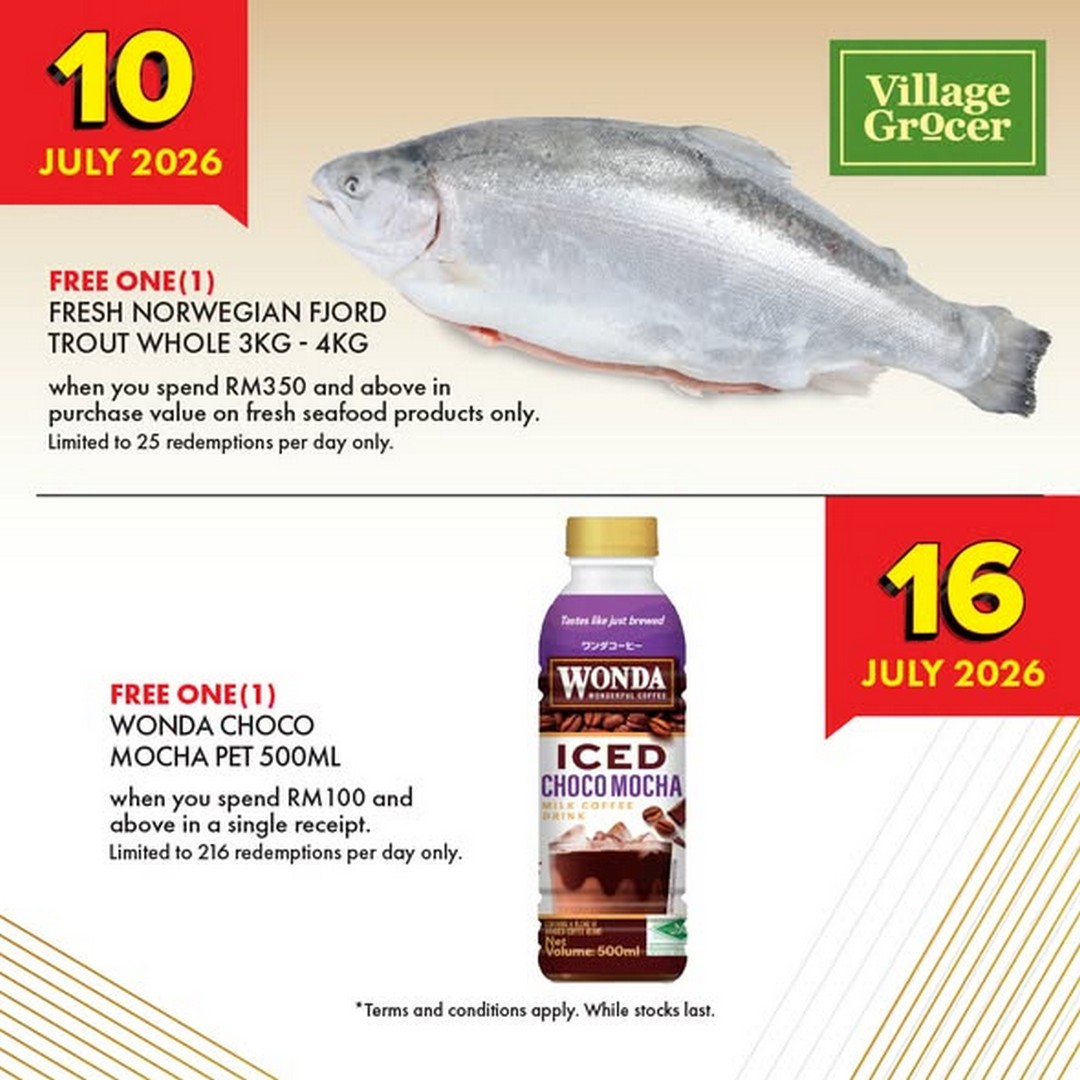 Village-Grocer-Tasek-Central-Skudai-Grand-Opening-Promotion-3 2 July 2026: Village Grocer Tasek Central Skudai Grand Opening Promotion – Free Gifts, B1F1 Deals, Member Rewards and Exclusive Opening Day Giveaways