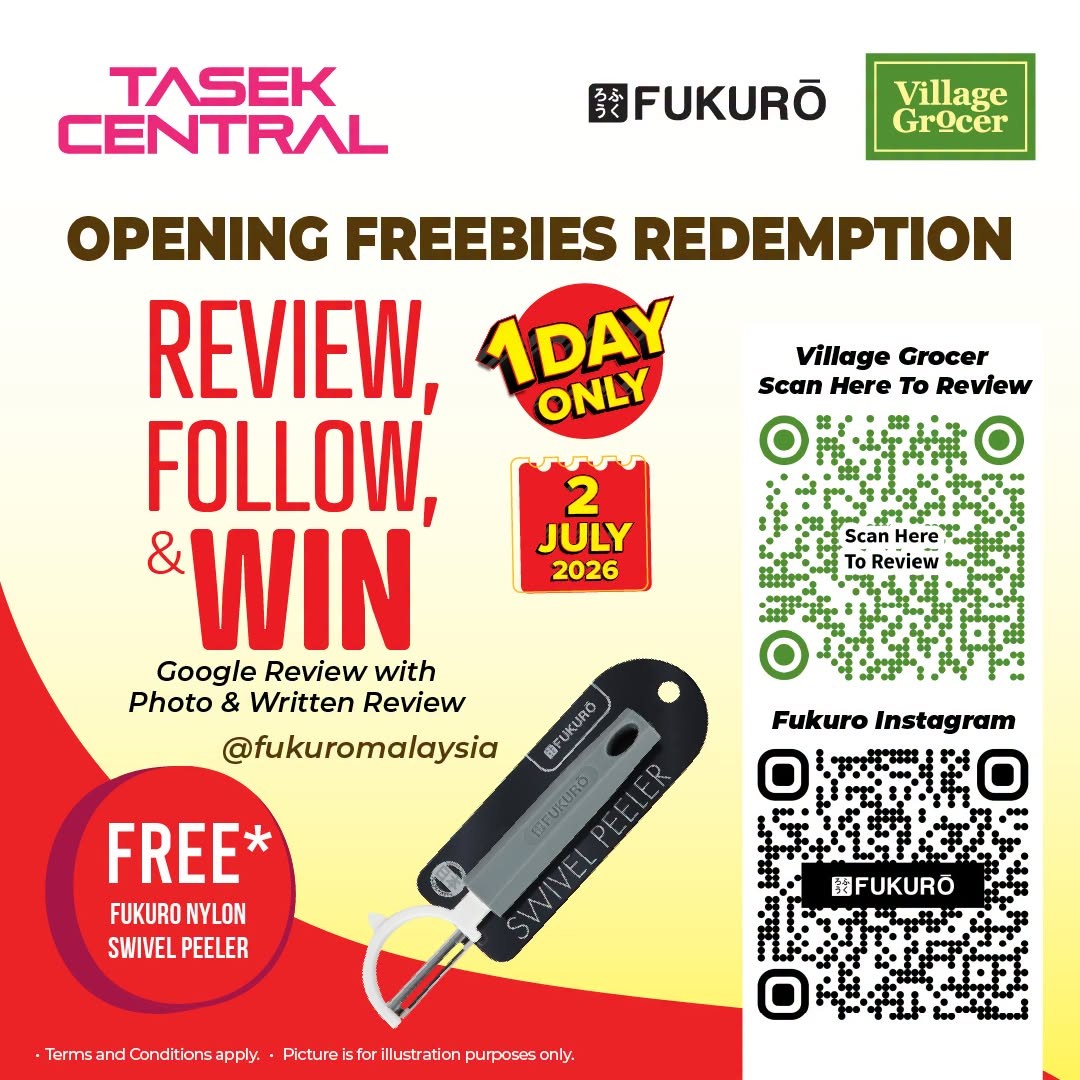 Village-Grocer-Tasek-Central-Skudai-Grand-Opening-Promotion-5 2 July 2026: Village Grocer Tasek Central Skudai Grand Opening Promotion – Free Gifts, B1F1 Deals, Member Rewards and Exclusive Opening Day Giveaways