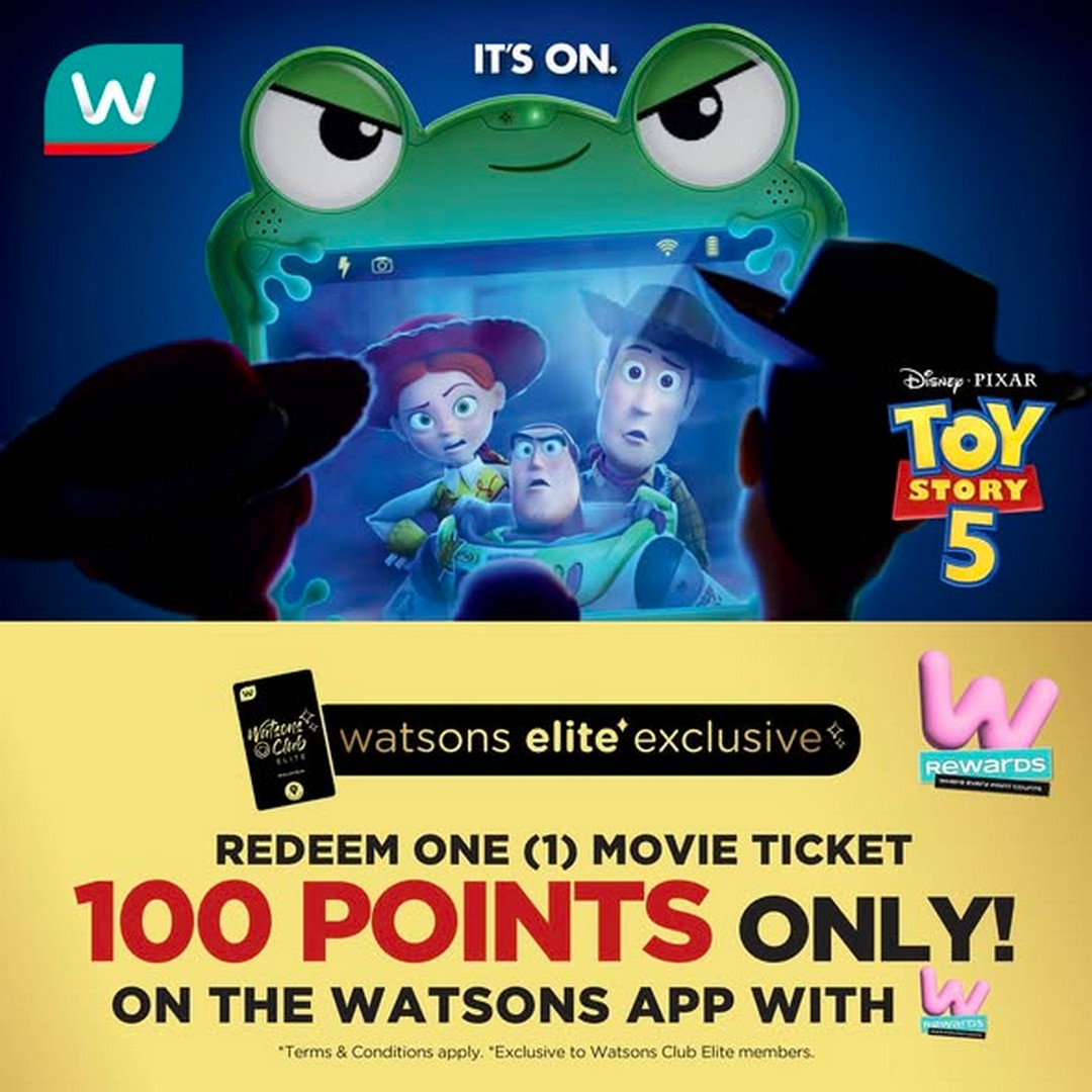 Watsons-Elite-Members-Exclusive-Movie-Screening-Toy-Story-5-Reward-1 19 June 2026: Watsons Elite Members Exclusive Movie Screening Toy Story 5 Reward Redemption Promotion at Pavilion Bukit Jalil