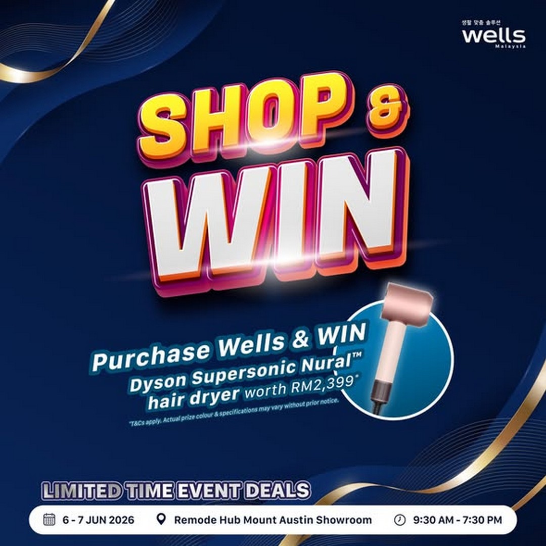 Wells-Malaysia-X-REMODE-HUB-Limited-Time-Sale-2 6–7 June 2026: Wells Malaysia X REMODE HUB Limited-Time Sale Promotion at Mount Austin Showroom, Johor Bahru with Exclusive Bundles, Free Gifts and Lucky Draw Rewards