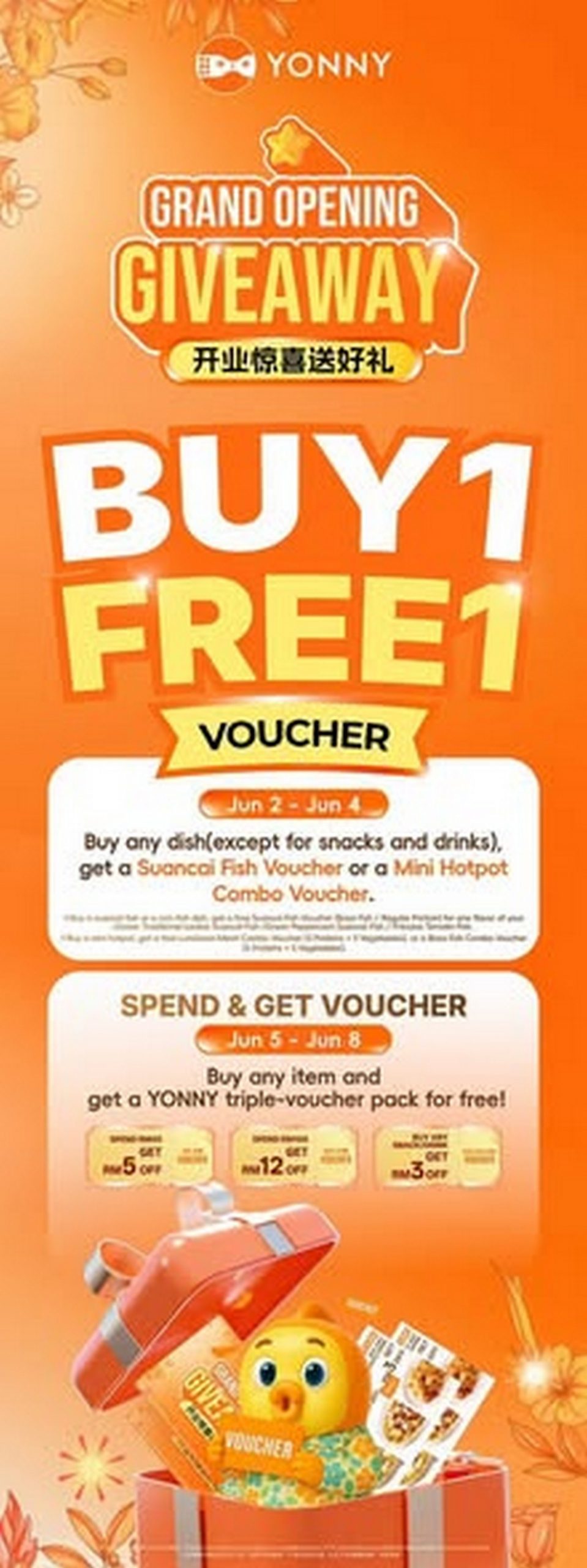 Yonny-Restaurant-Grand-Opening-Promotion-at-Central-i-City-1-scaled 2 June 2026: Yonny Restaurant Grand Opening Promotion at Central i-City with Free Dishes, Buy 1 Free 1 Vouchers and Exclusive Giveaways