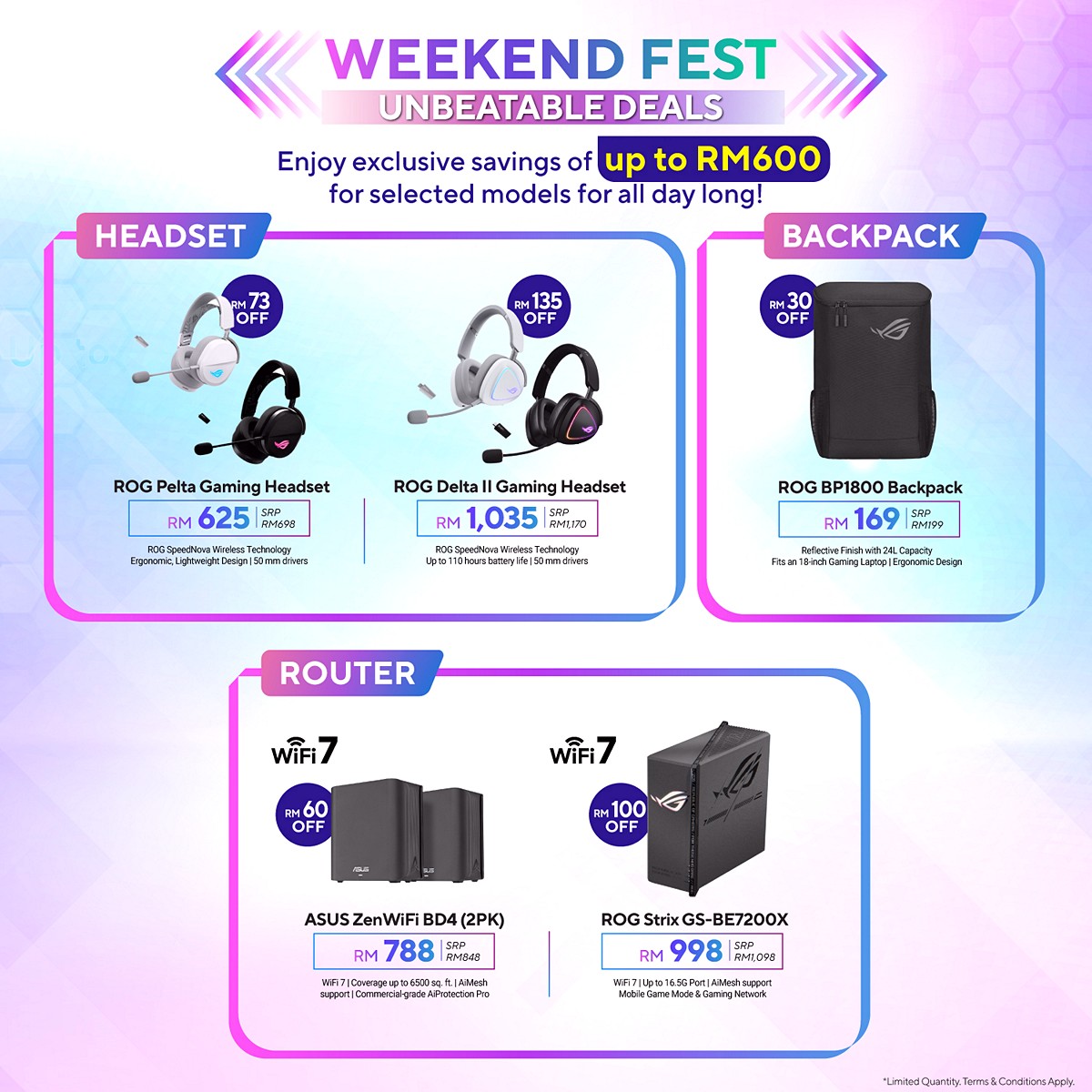 6 25 June-31 August 2026: ASUS & ROG Fest, Save Up to RM600, Get Up to RM250 Touch 'n Go Rewards & Happy Hour Deals