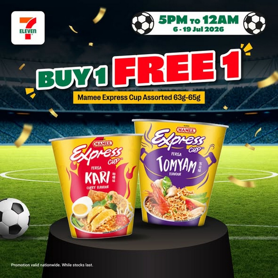 7-Eleven-Malaysia-Buy-1-Free-1-Evening-Promotion-2 6–19 July 2026: 7-Eleven Malaysia Buy 1 Free 1 Evening Promotion – Stock Up Between 5PM and Midnight for Football Match Nights