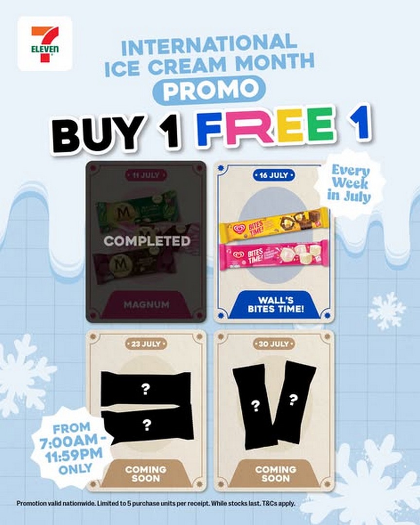 7-Eleven-Malaysia-Walls-Bites-Time-Buy-1-Free-1-Promotion 16 July 2026: 7-Eleven Malaysia Wall’s Bites Time Buy 1 Free 1 Promotion – One-Day Frozen Treat Deal at Participating Stores