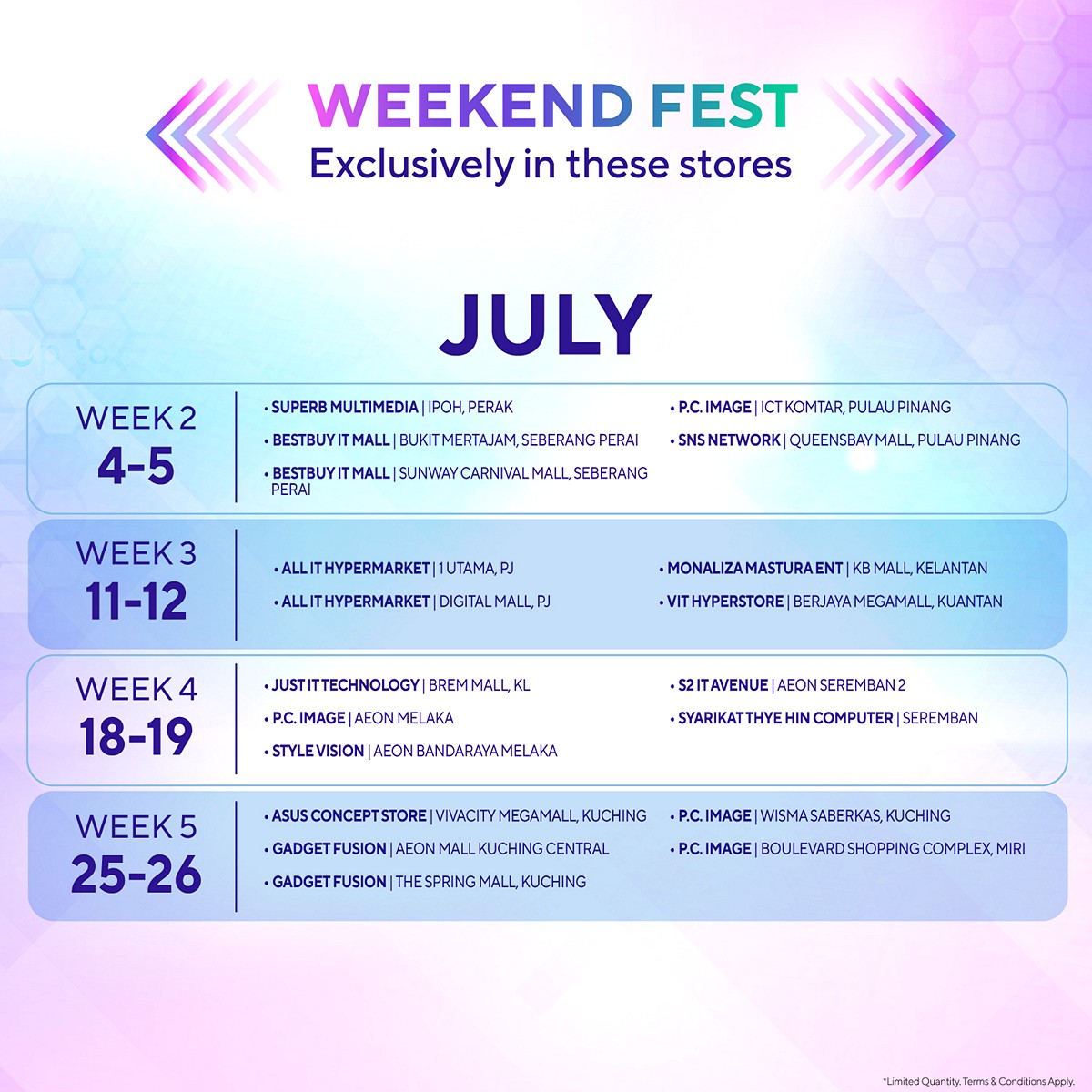8 25 June-31 August 2026: ASUS & ROG Fest, Save Up to RM600, Get Up to RM250 Touch 'n Go Rewards & Happy Hour Deals