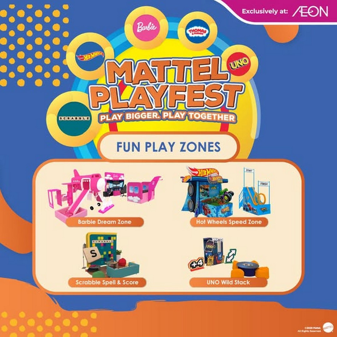 AEON-Malaysia-Mattel-PlayFest-Promotion-–-Family-Fun-Event-3 14 July–23 August 2026: AEON Malaysia Mattel PlayFest Promotion – Family Fun Event with Exclusive Free Gifts, Interactive Activities and Mattel Rewards