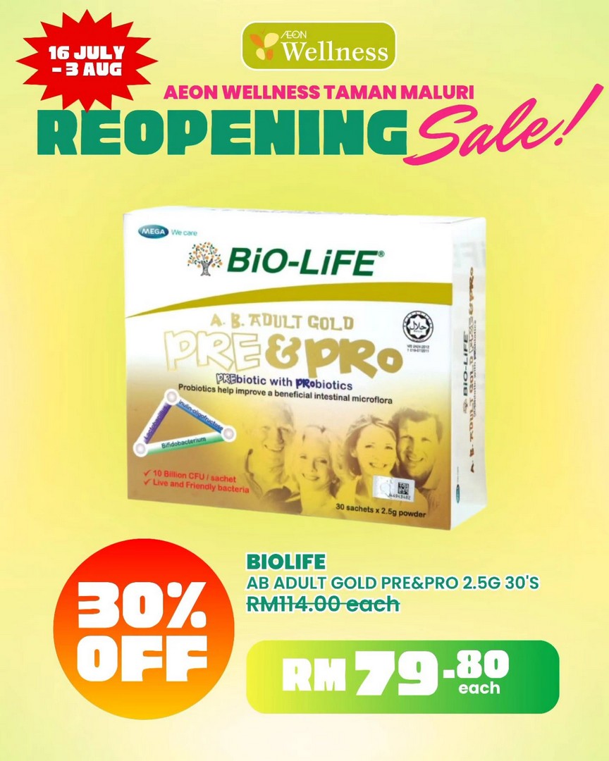 AEON-Wellness-Taman-Maluri-Reopening-Promotion-16 16 July-3 August 2026: AEON Wellness Taman Maluri Reopening Promotion, Enjoy Up To 50% Off Beauty, Health & Wellness Essentials Sale