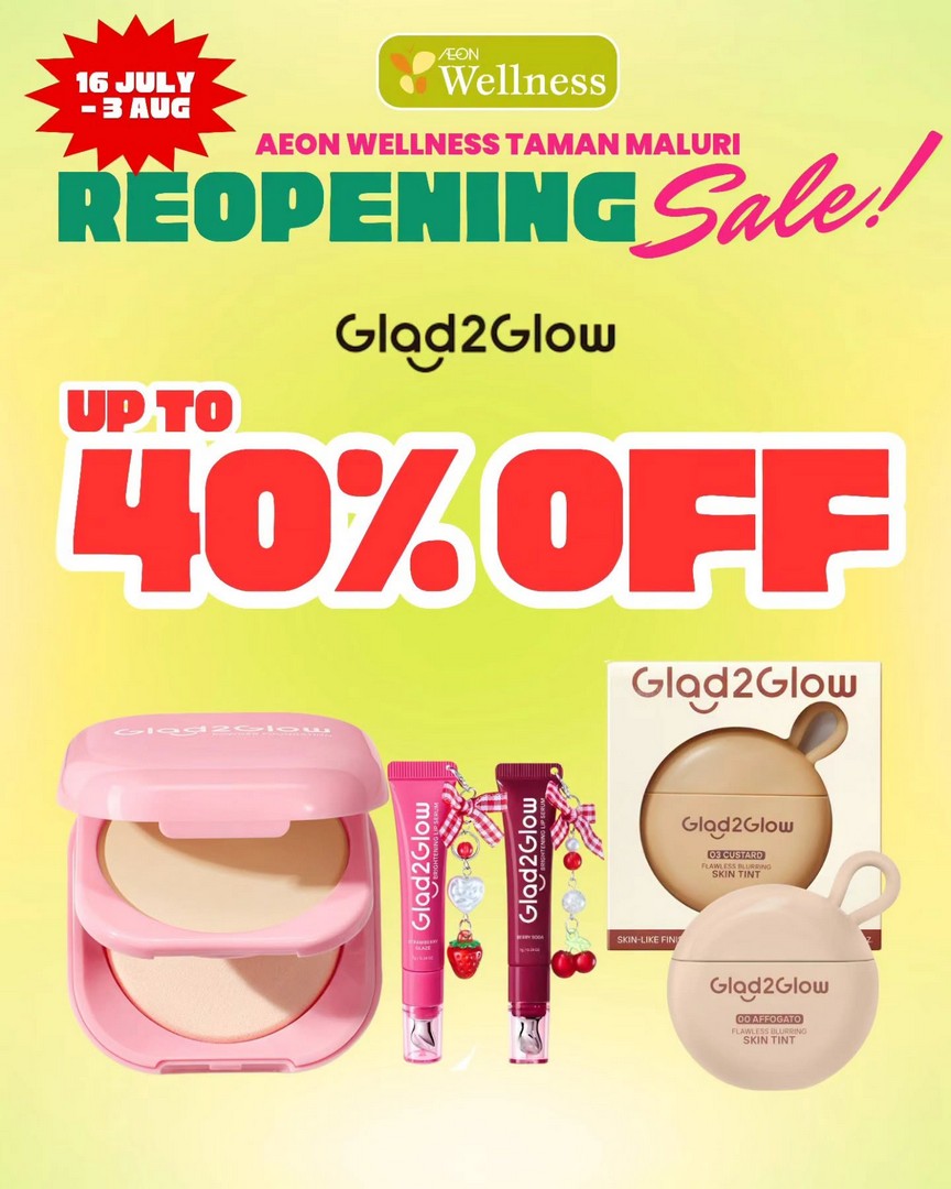AEON-Wellness-Taman-Maluri-Reopening-Promotion-9 16 July-3 August 2026: AEON Wellness Taman Maluri Reopening Promotion, Enjoy Up To 50% Off Beauty, Health & Wellness Essentials Sale