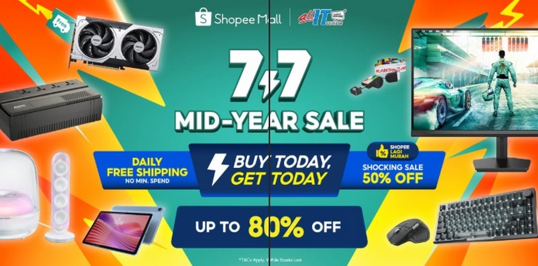 ALL-IT-Hypermarket-Malaysia-7.7-Mid-Year-Sale 7 July 2026: ALL IT Hypermarket Malaysia 7.7 Mid-Year Sale – Save Up to 80% on Tech Gadgets with Free Shipping and Massive Discounts