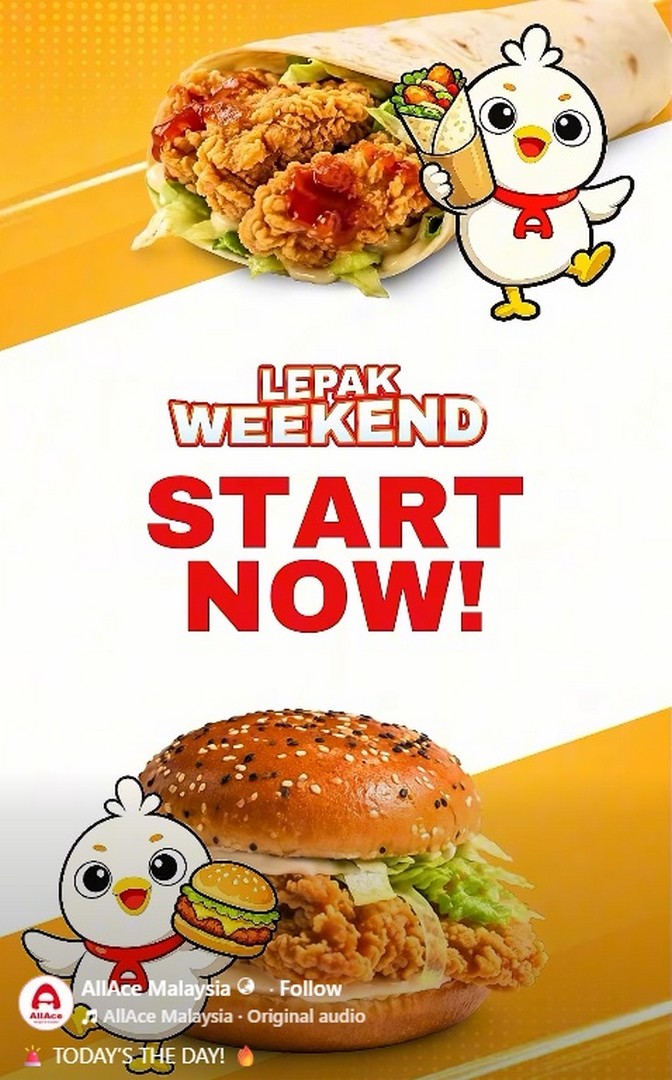 AllAce-Malaysia-Lepak-Weekend-Sale-Promotion 24-26 July 2026: AllAce Malaysia: Lepak Weekend Sale Promotion with Limited-Time Food Deals at All Outlets
