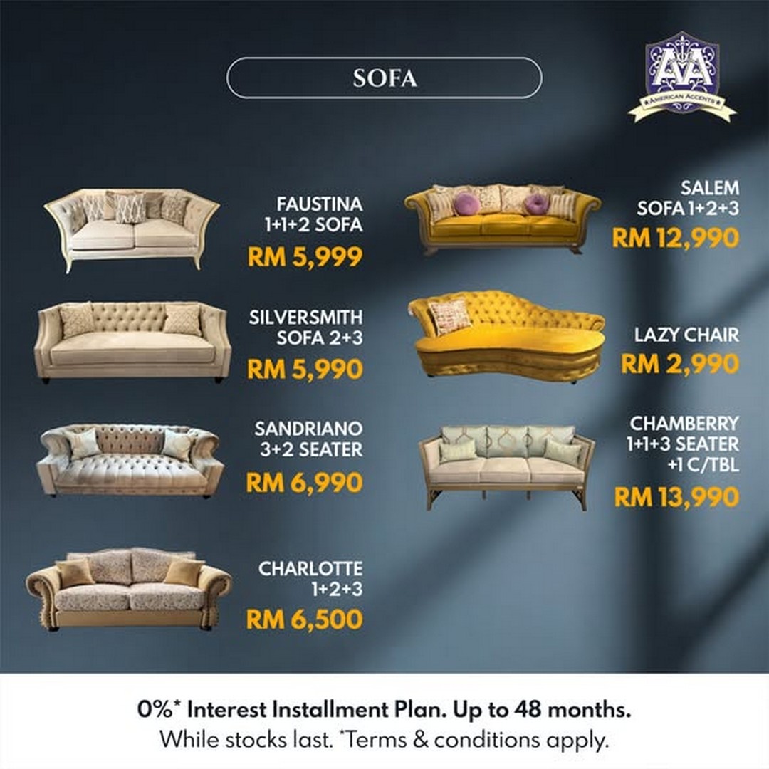 American-Accents-Furniture-Moving-Out-Sale-1 Now till 31 July 2026: American Accents Furniture Moving Out Sale: Enjoy Great Deals on Premium Sofas, Bedroom and Dining Furniture at Bukit Subang