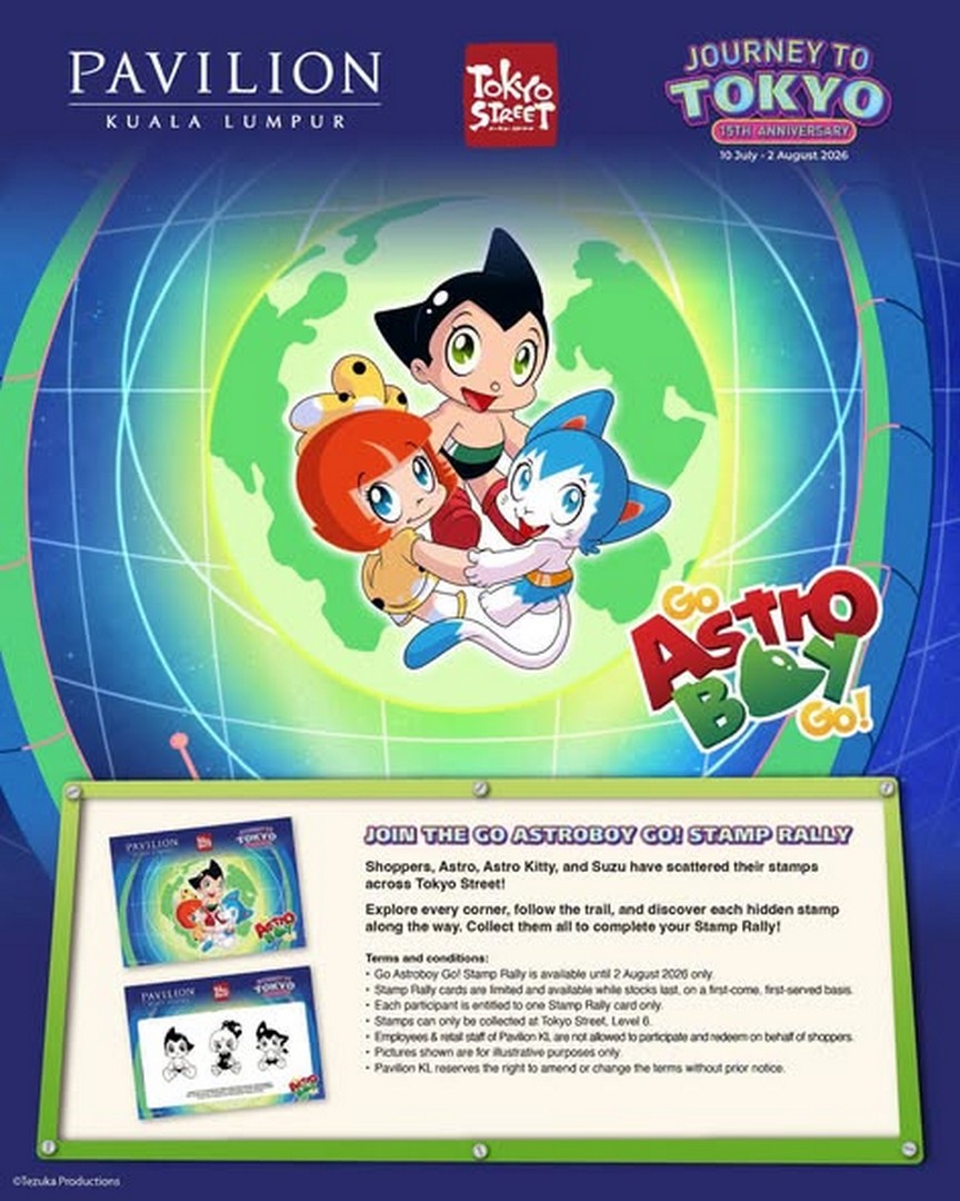 AniManGaki-x-Pavilion-Kuala-Lumpur-2 25 July-2 August 2026: AniManGaki x Pavilion Kuala Lumpur: Go Astro Boy Go! Event & Astro Boy Mascot Appearance Promotion at Tokyo Street KL