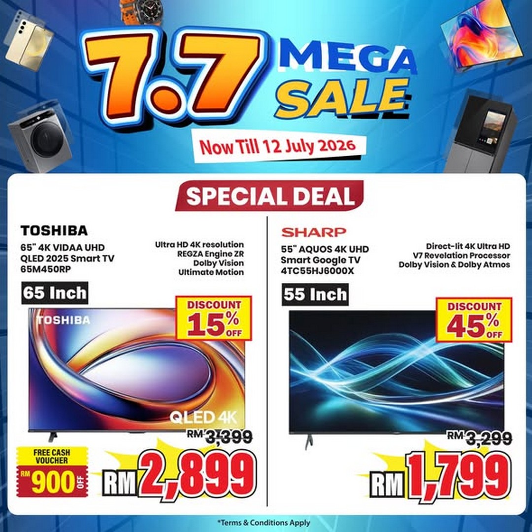 BEST-DENKI-Malaysia-7.7-Mega-Sale-1 Now till 12 July 2026: BEST DENKI Malaysia 7.7 Mega Sale at 1 Utama – Enjoy Up to 80% Off, Touch 'n Go eWallet Rebates, 0% Easy Payment and More