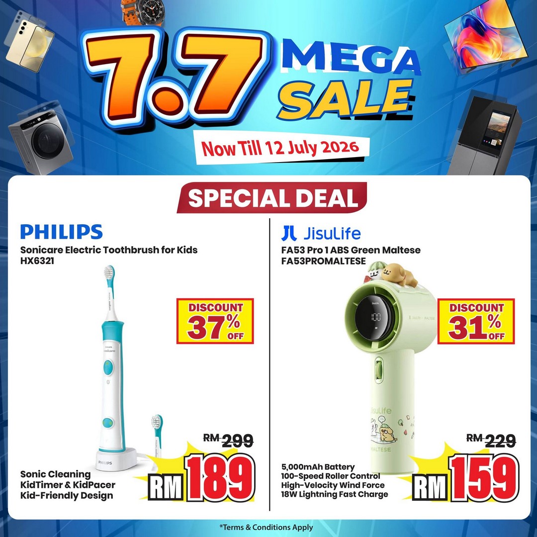 BEST-DENKI-Malaysia-7.7-Mega-Sale-5 Now till 12 July 2026: BEST DENKI Malaysia 7.7 Mega Sale at 1 Utama – Enjoy Up to 80% Off, Touch 'n Go eWallet Rebates, 0% Easy Payment and More