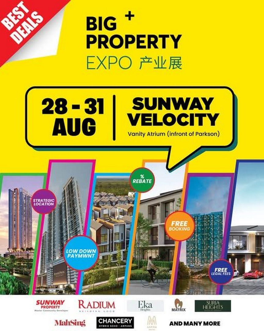 BIG-Property-Expo-at-Sunway-Velocity-Property-Expo-Promotion 28-31 August 2026: BIG Property Expo at Sunway Velocity: Property Expo Promotion with Free Booking, Special Rebates and Exclusive Home Buying Deals