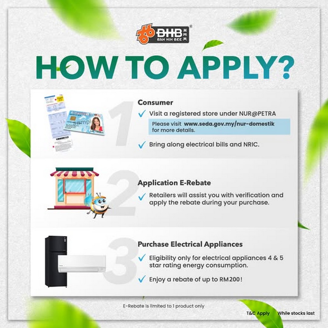 Ban-Hin-Bee-BHB-NUR@Petra-Rebate-Promotion-4 3 July 2026 onwards: Ban Hin Bee (BHB) NUR@Petra Rebate Promotion – Get Up to RM200 Instant Rebate on Selected Air Conditioners and Refrigerators Across Malaysia