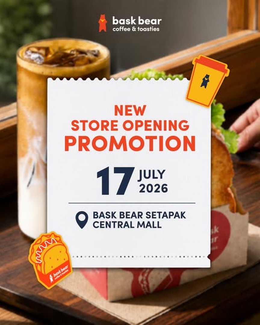 Bask-Bear-Coffee-Setapak-Central-Mall-Grand-Opening-FREE 17 July 2026: Bask Bear Coffee Setapak Central Mall Grand Opening FREE Coffee Giveaway Promotion – First 100 Customers Can Enjoy Complimentary Coffee in Malaysia
