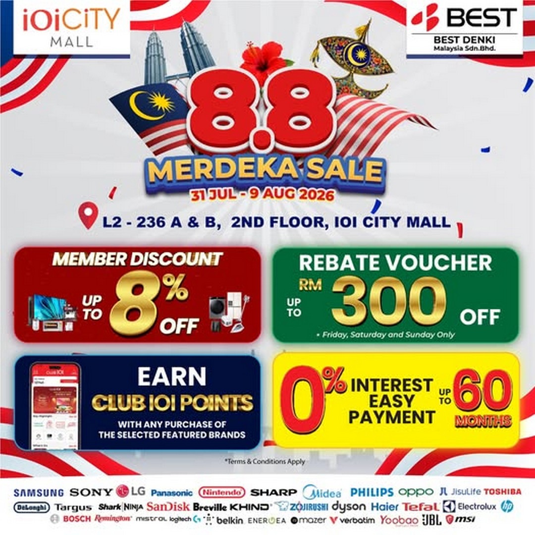 Best-Denki-Malaysia-Electronics-Promotion-With-Member-Discounts 31 July-9 August 2026: Best Denki Malaysia: Electronics Promotion With Member Discounts, Rebates And Easy Payment Deals