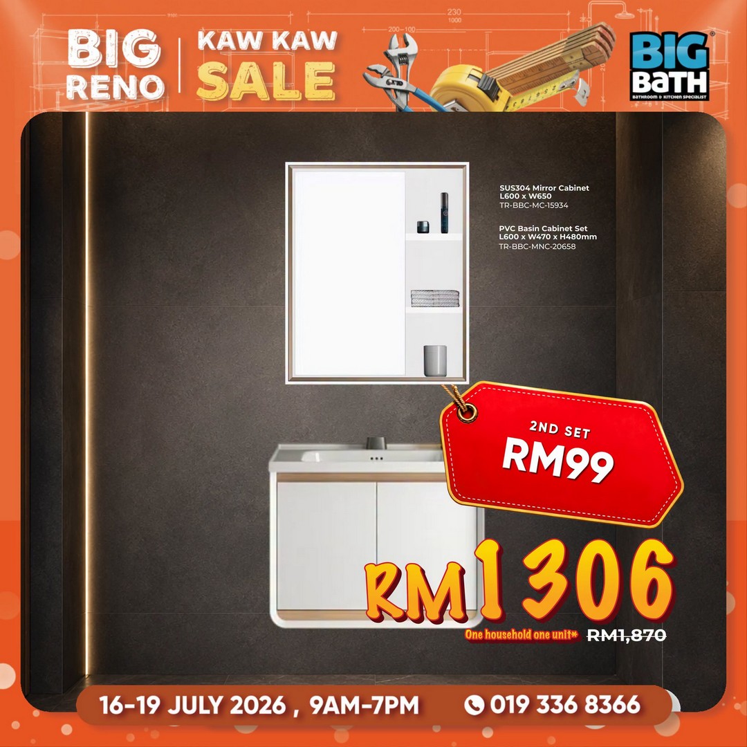 Big-Bath-Big-Reno-Kaw-Kaw-Sale-Promotion-6 16-19 July 2026: Big Bath Big Reno Kaw Kaw Sale Promotion – Second Item from RM0.10, Up to 60% Off Clearance Deals at Participating Showrooms Nationwide